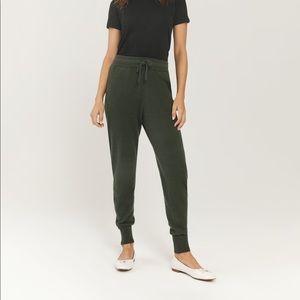 Something Navy Cashmere Joggers Army Size S